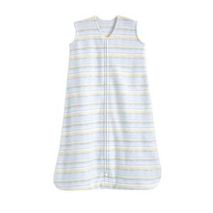 HALO° SleepSack® wearable blanket micro-fleece, multi stripe blue, small, 14